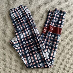 Goldsheep Plaid Leggings - Blue, Red, White